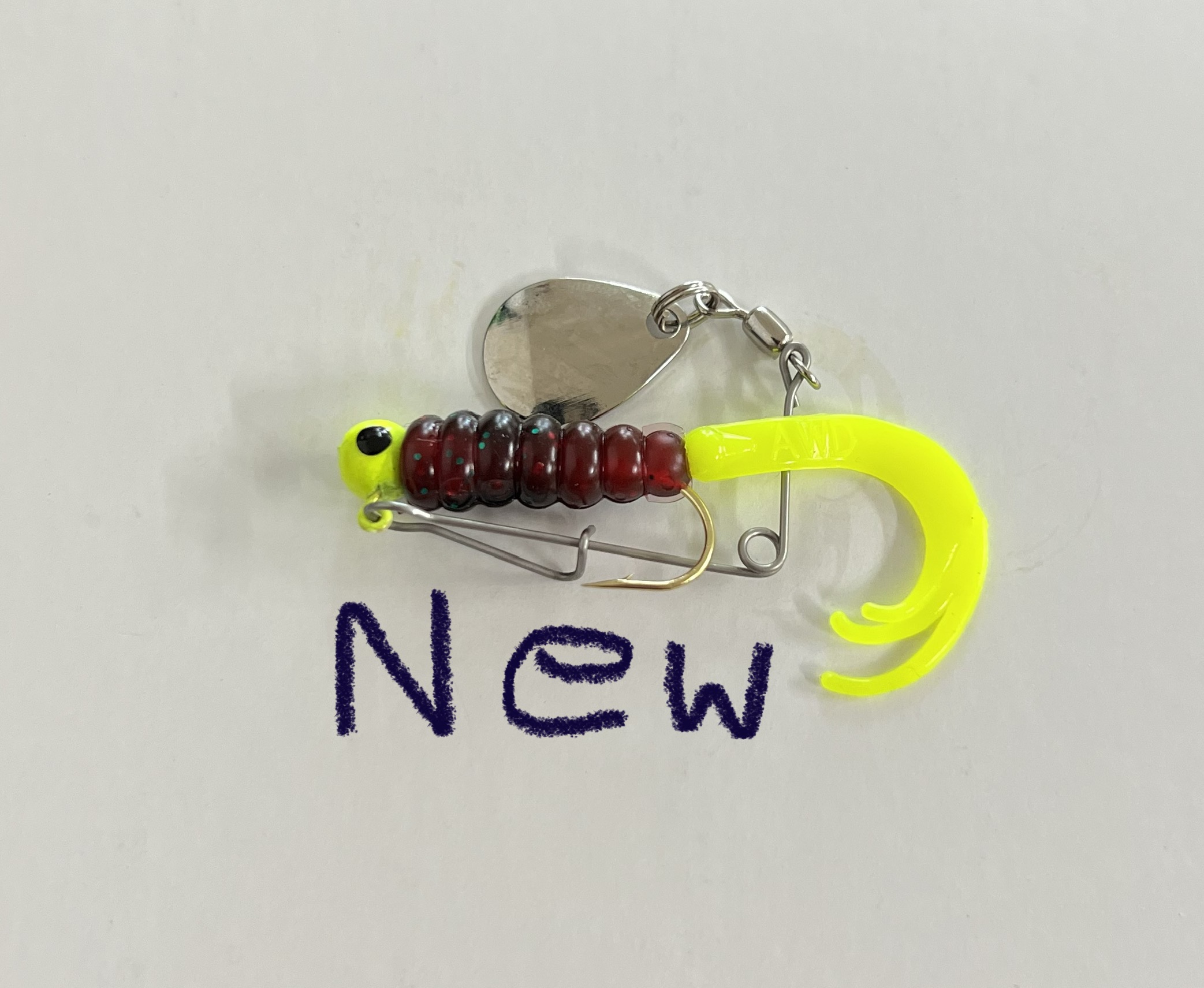 Jim's Jigs & Tackle Beetle Grub in Chartreuse, Size 1/64 Oz from The Fishin' Hole